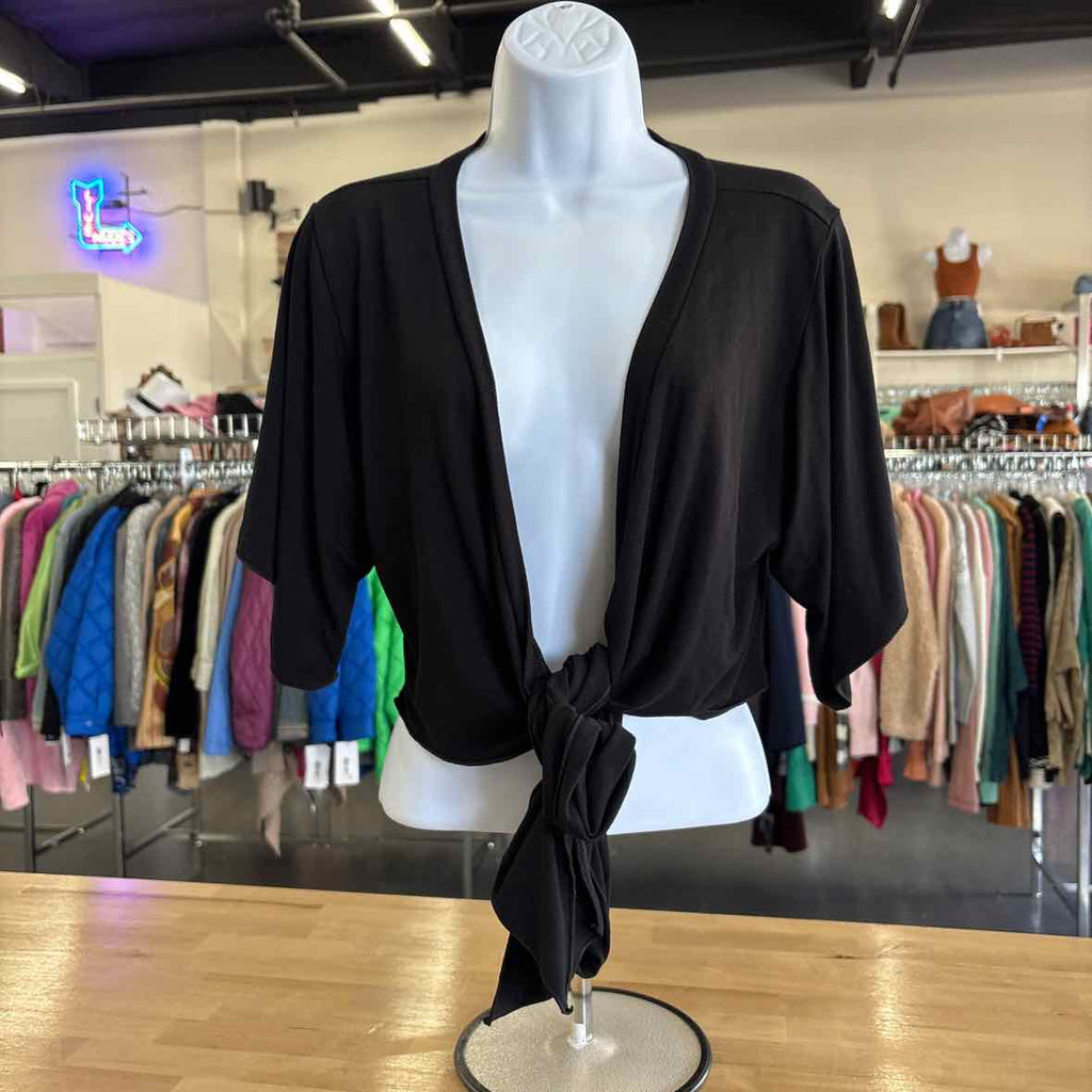 White House Black Market Size S Black Duster