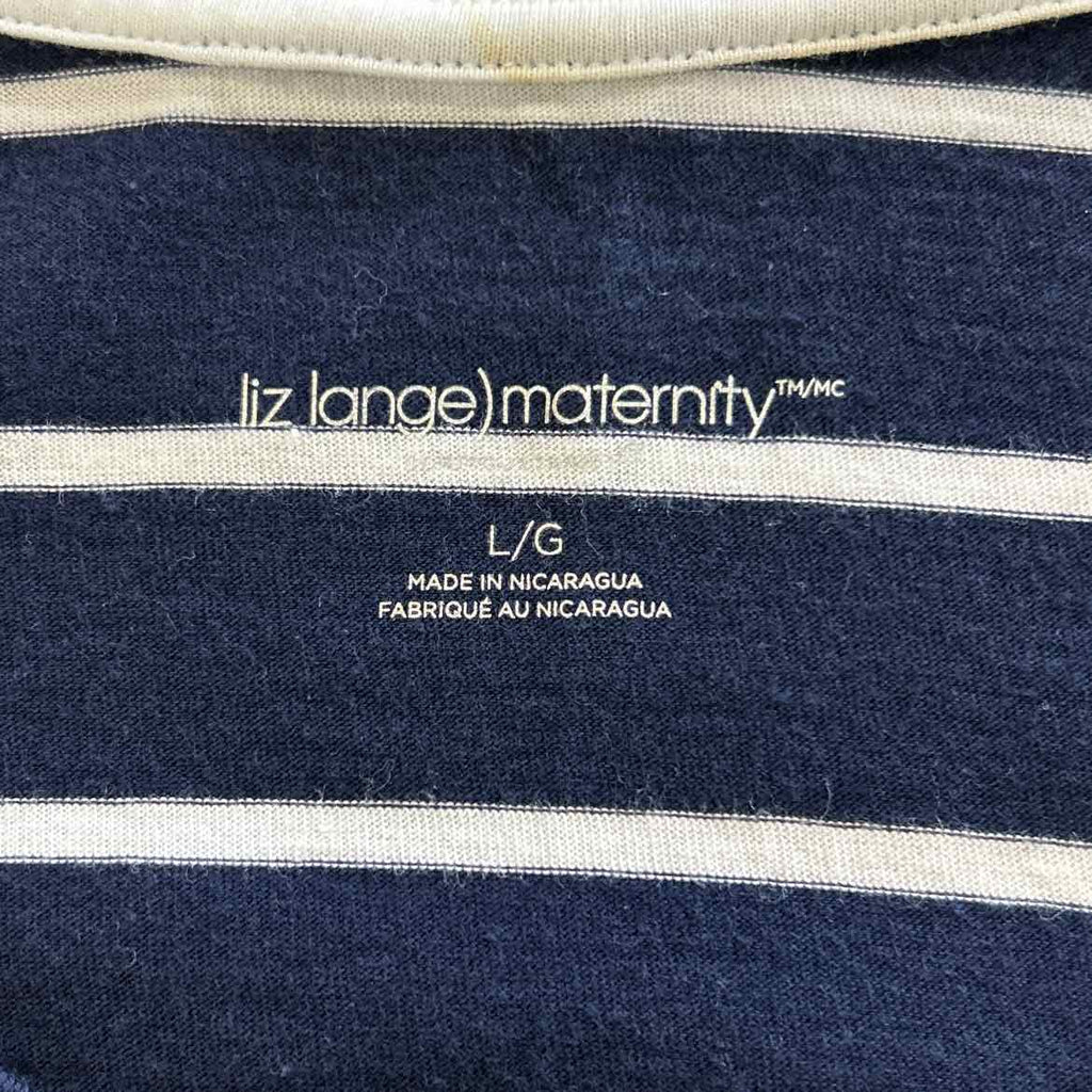 Liz Lange Size L Navy Long Sleeve