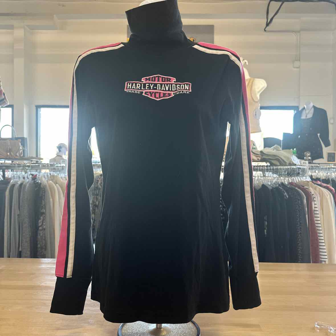 Harley Davidson Size L Black Long Sleeve