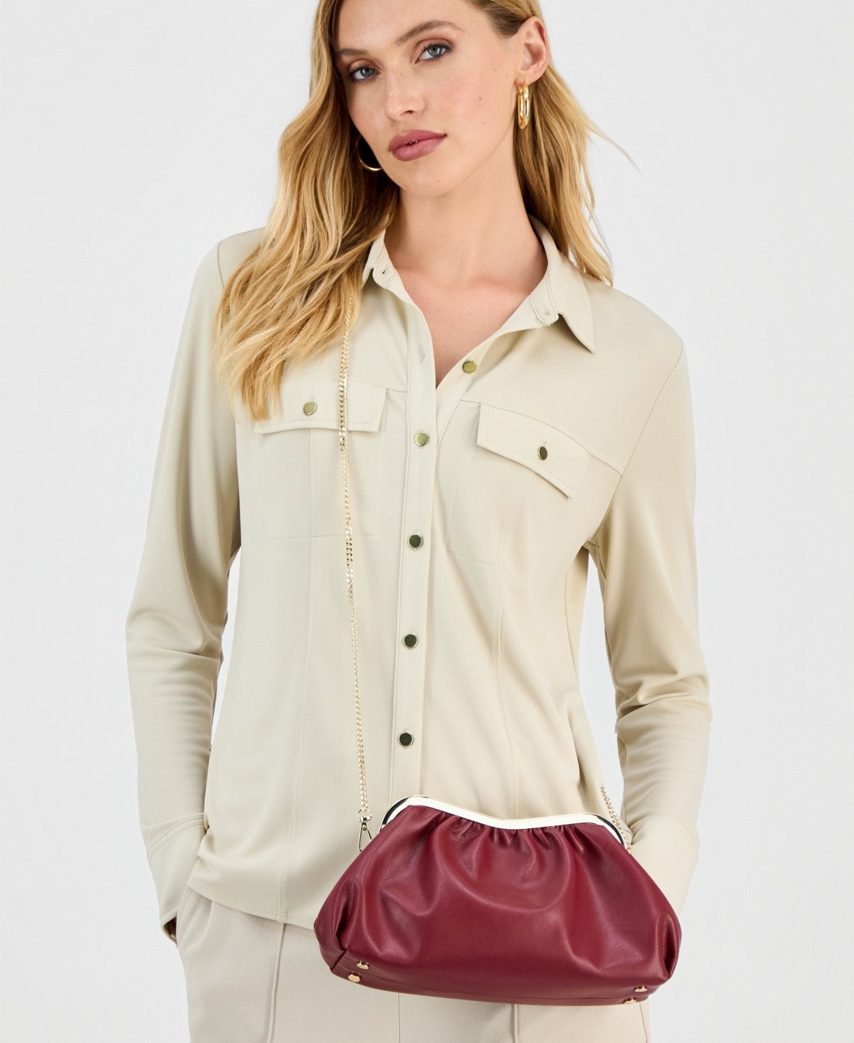 I.n.c. International Concepts Avahh Sculpted Clutch, Exclusively at Macy's - Mar