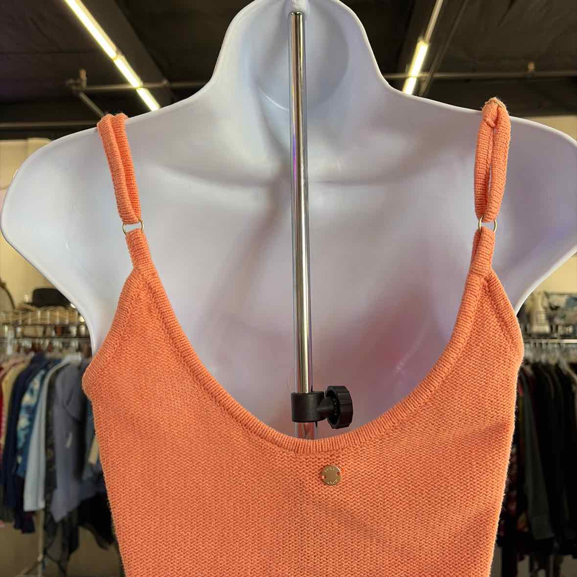 Roxy Size XS Orange Knit Preloved Tank