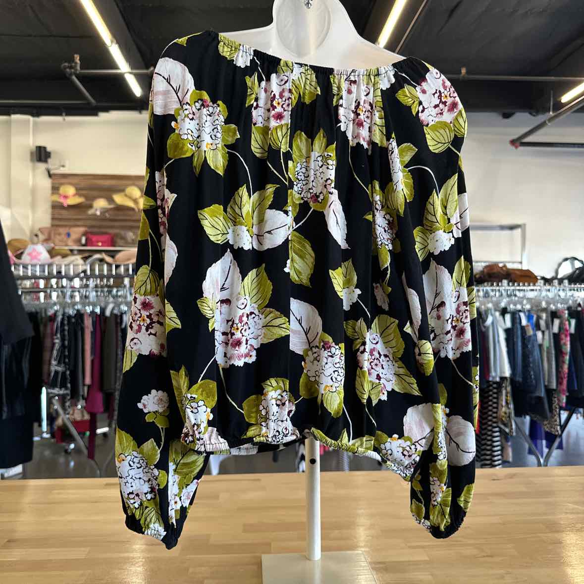 ANA Size S Black Blouse