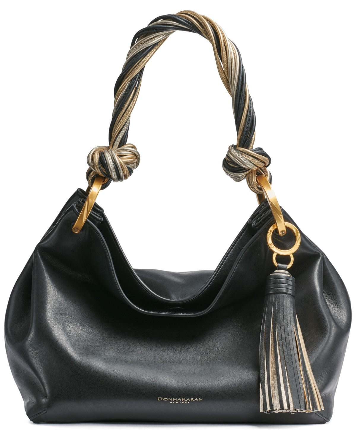 Donna Karan New York Glenwood Small Shoulder Bag - Black, Gold