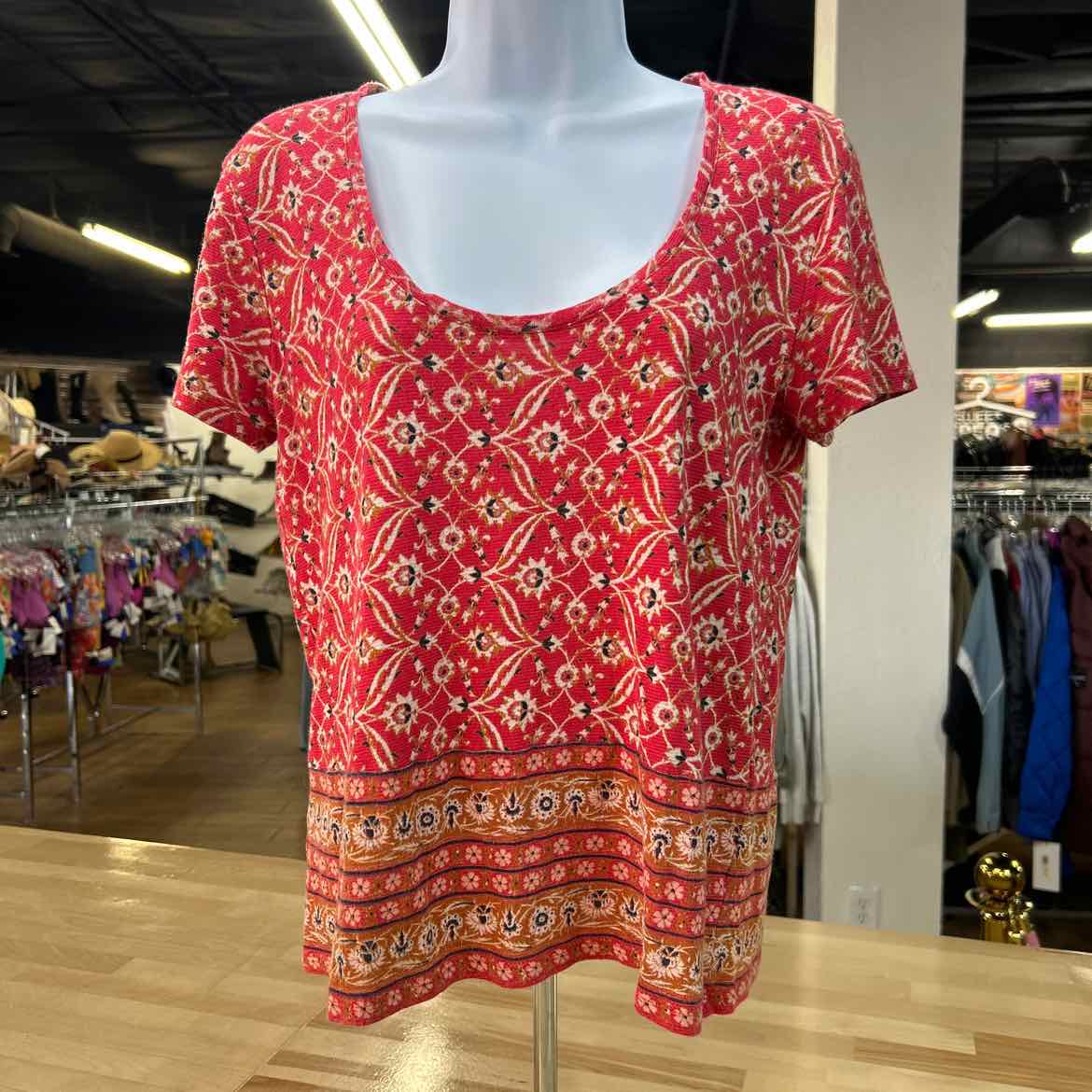 Lucky Brand Size S Orange Preloved Shirt