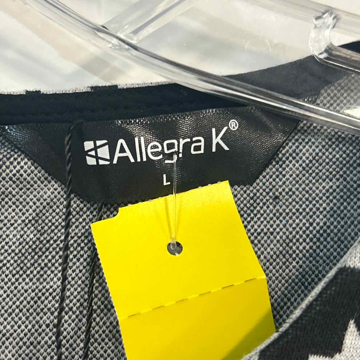 Allegra K Size L Black White Preloved Dress