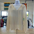 Old Navy Size XL Cream Preloved Blouse LS
