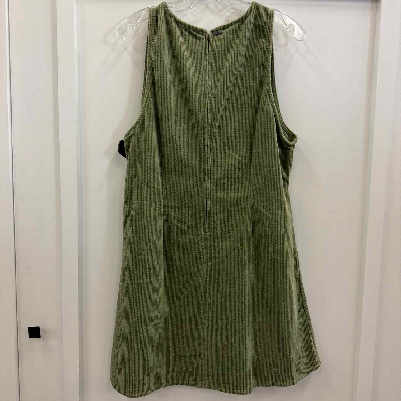 O'Neill Juniors' Poppy Sleeveless Corduroy Mini Dress - Oil Green