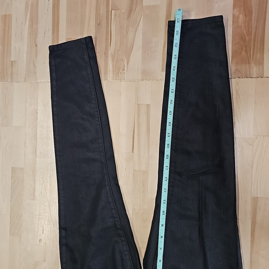 Paige Size 27 Black Faux Leather Pants