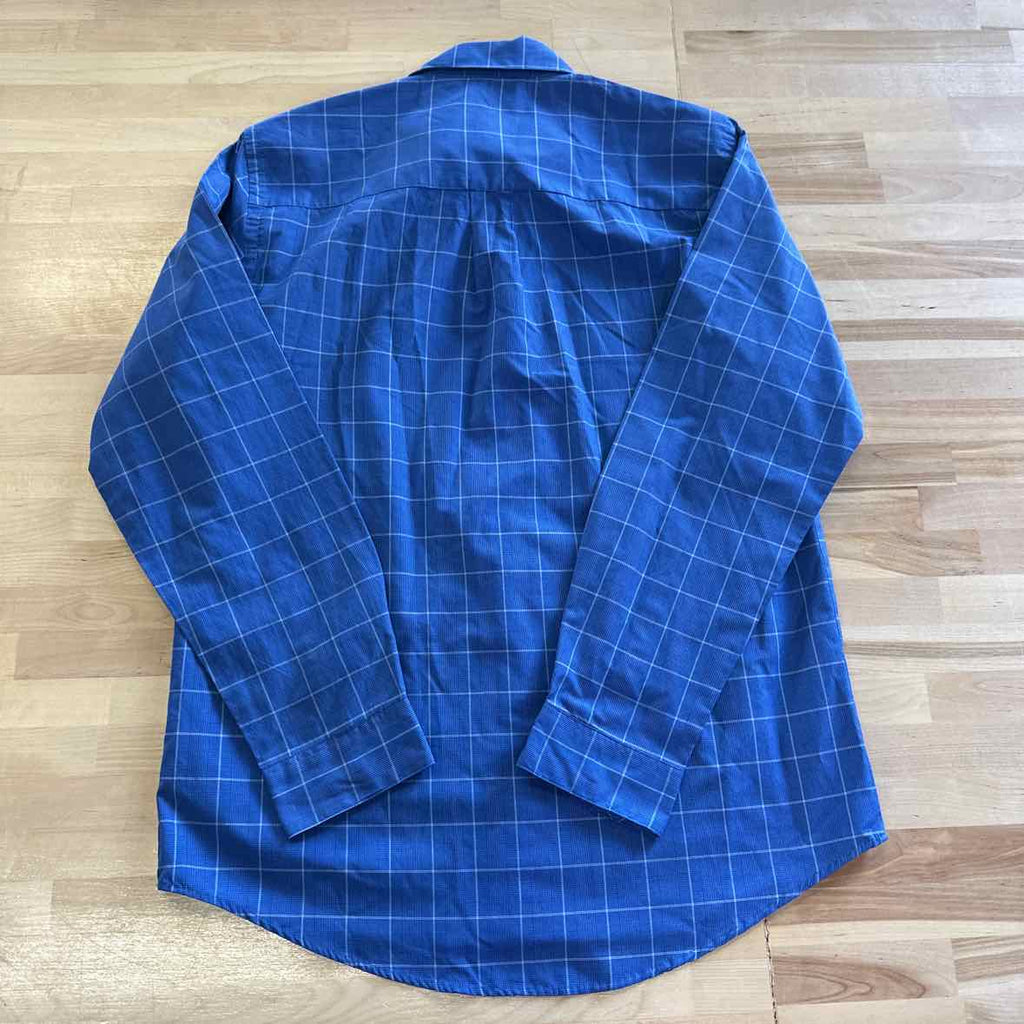Van Huesen Size M Blue MENS Button Down Shirt
