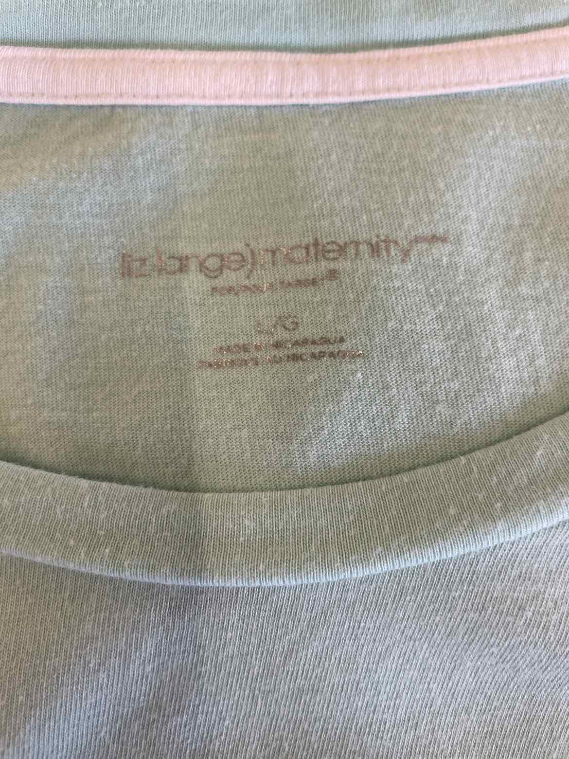 Liz Lange Size L Blue Long Sleeve