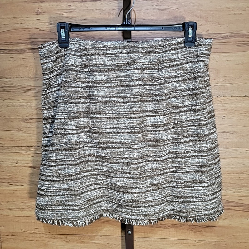 Badgley Mischka Size XL Brown Skirt NWT