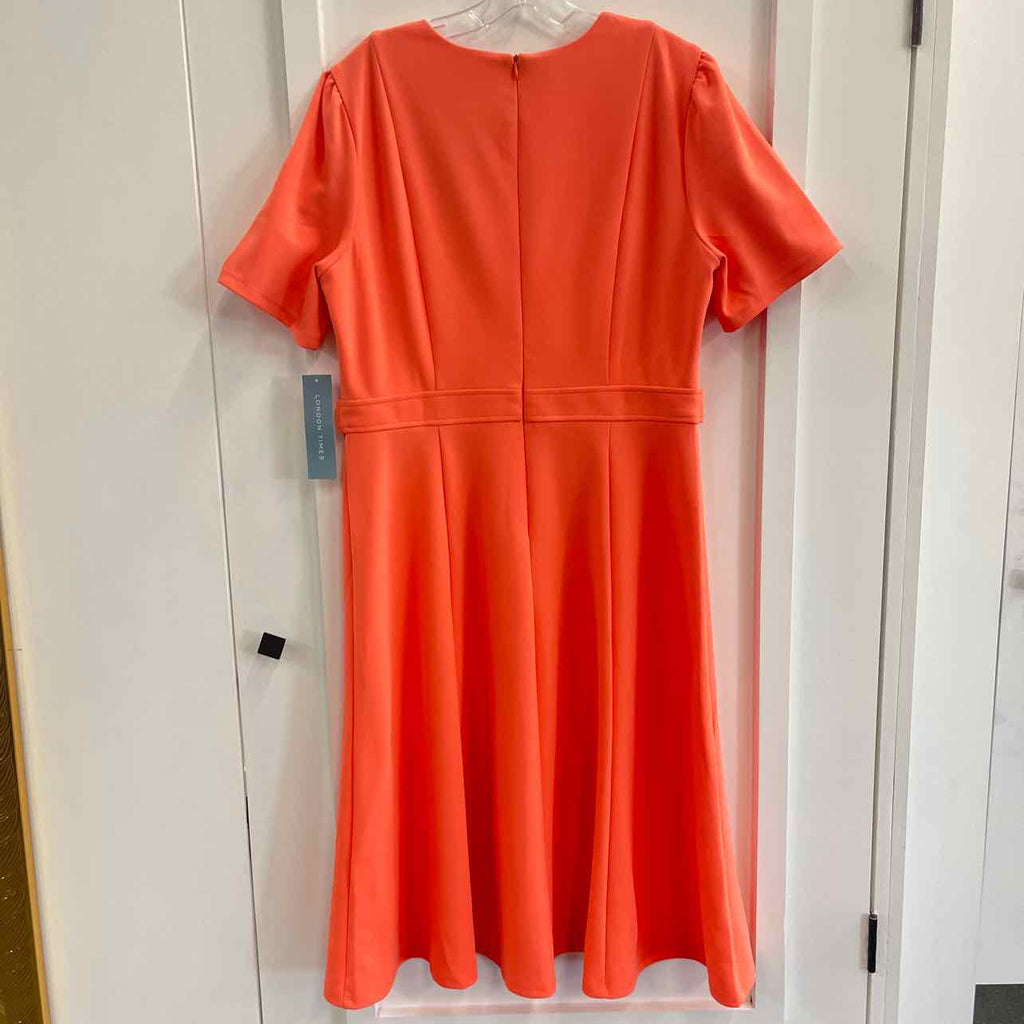 London Times Size 14 Orange New Dress