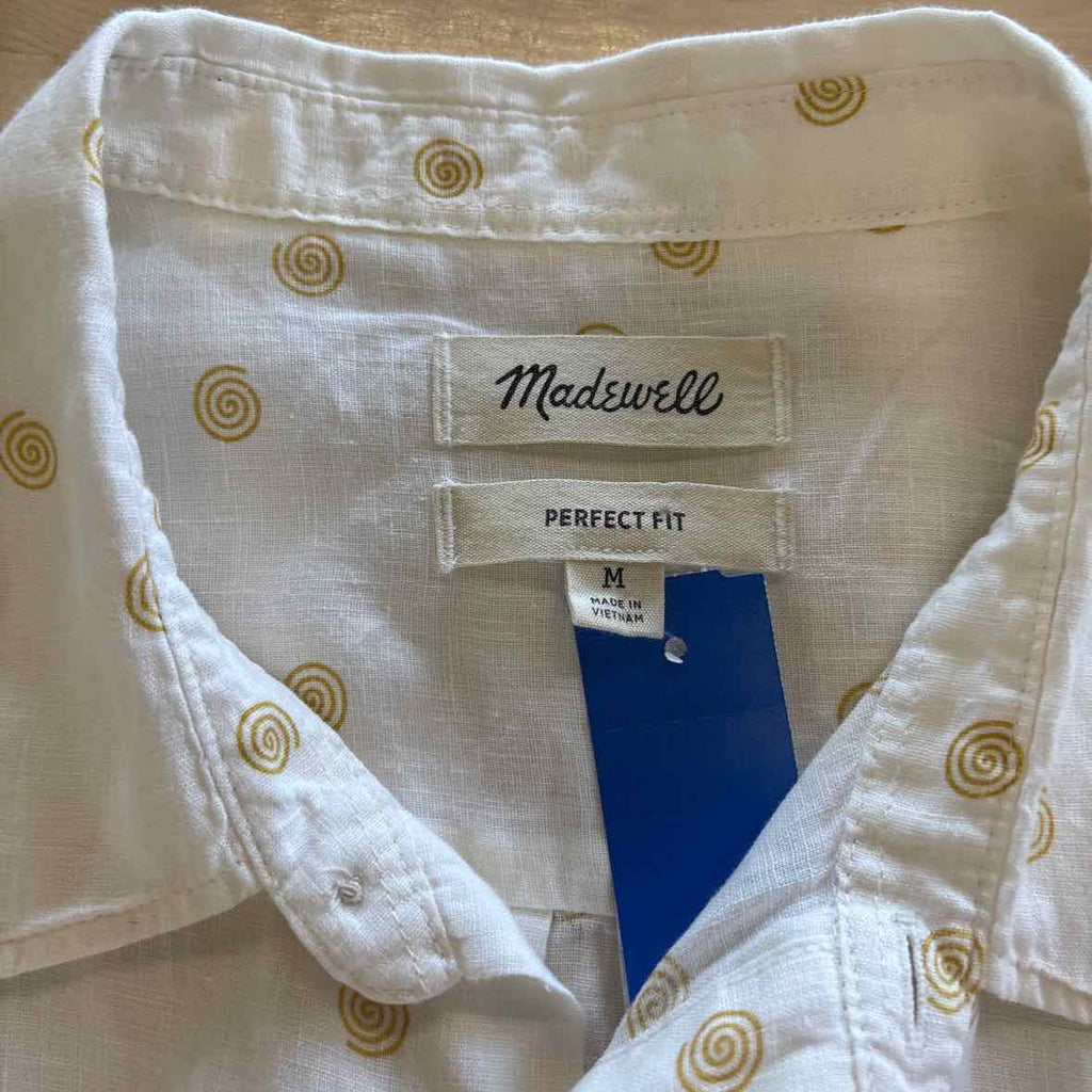 Madewell Size M White Preloved MENS Button Down Shirt