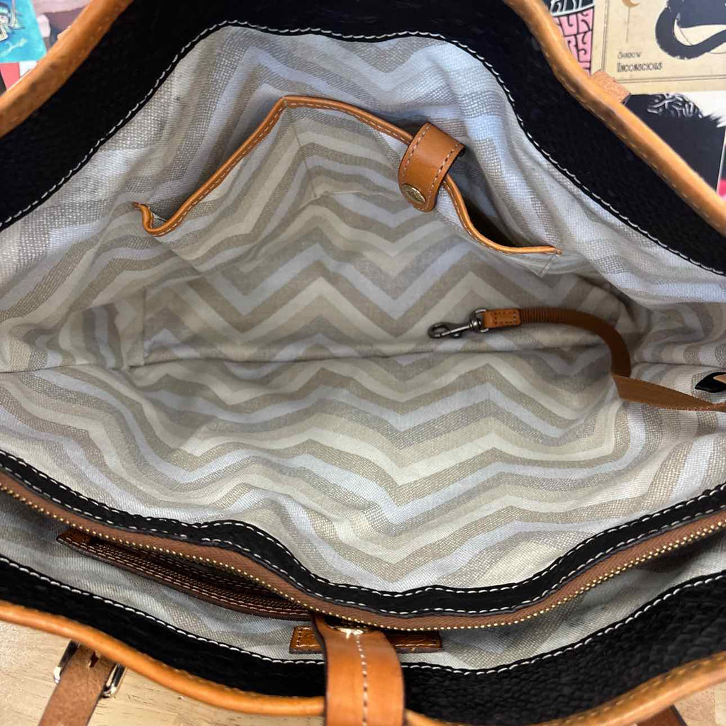 Dooney & Bourke Black & Brown Leather Totes