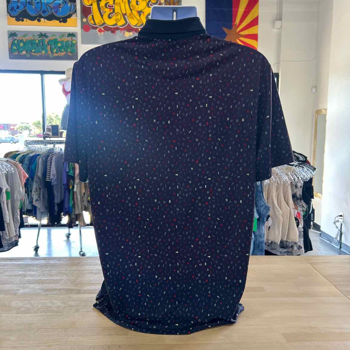 Penguin Size M Navy Preloved MENS Polo