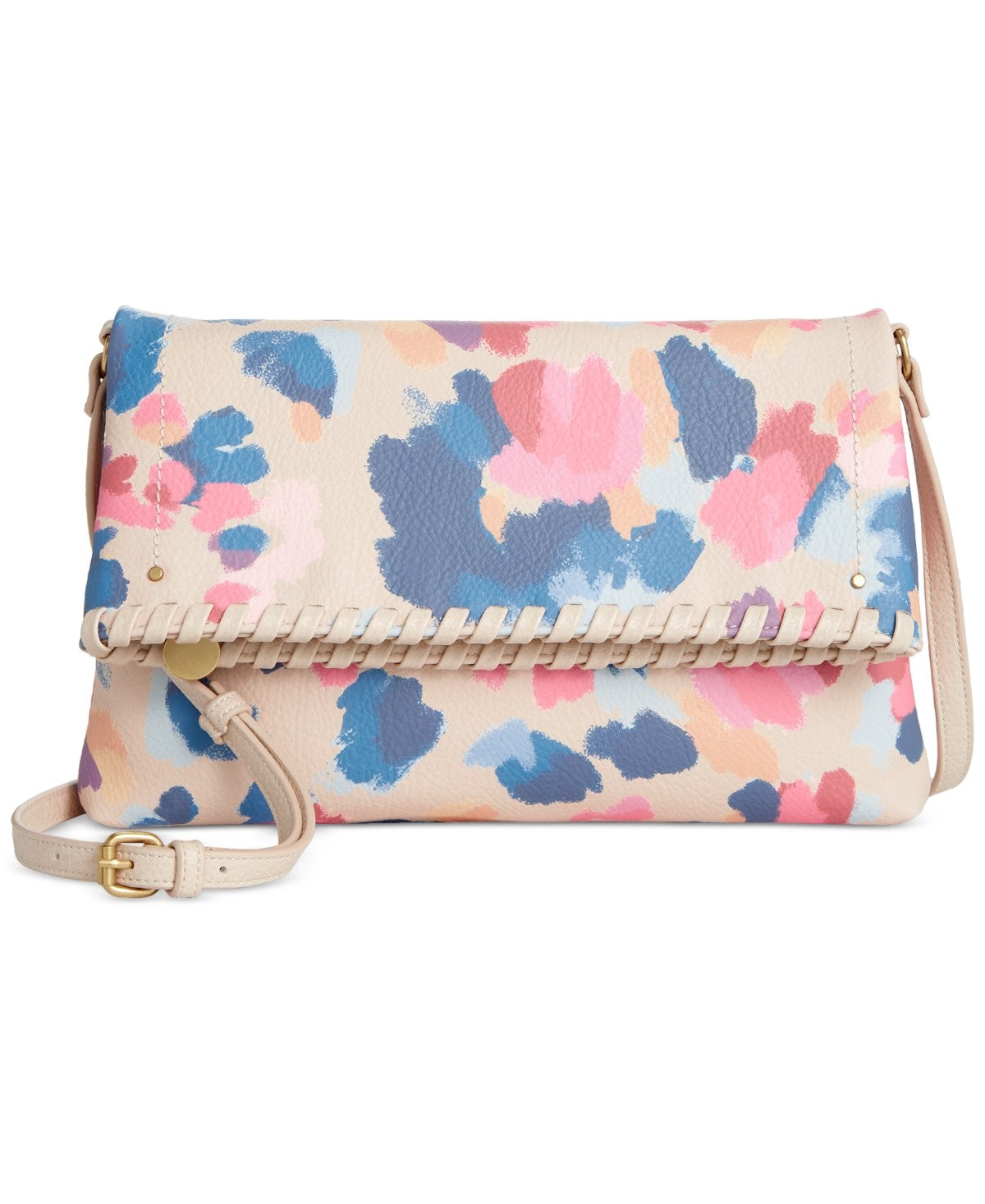 Style & Co Whipstitch East West Flap Crossbody- Dream Dye P