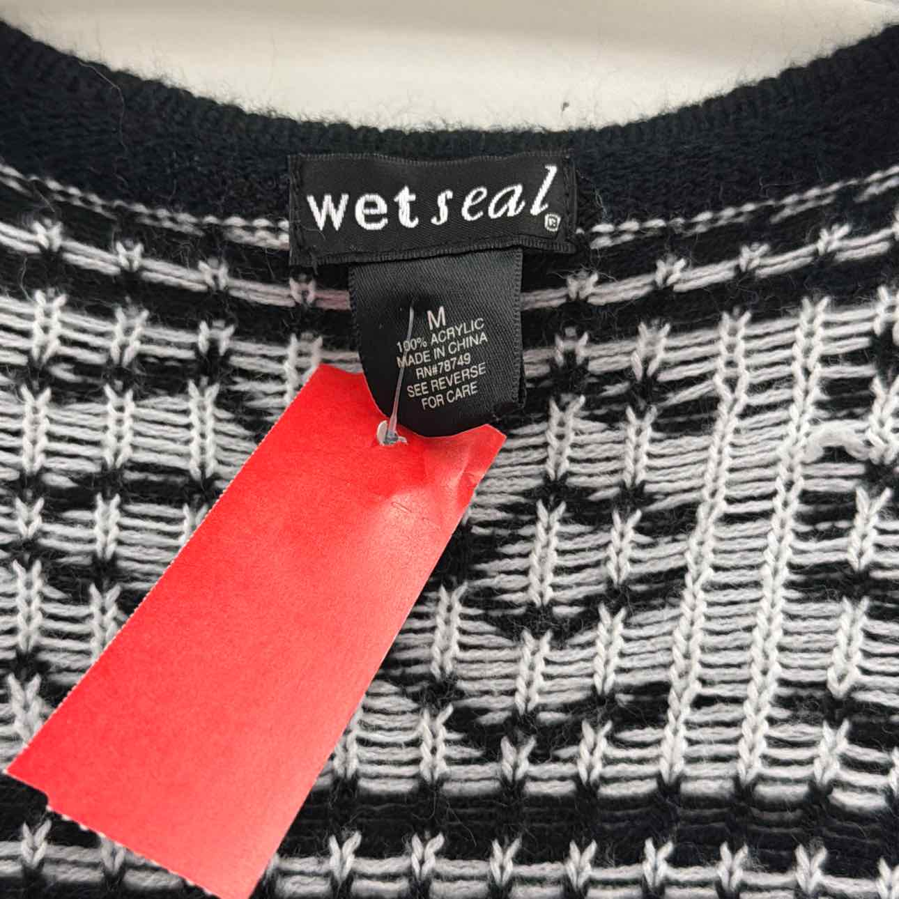 WetSeal Size M Black Preloved Duster