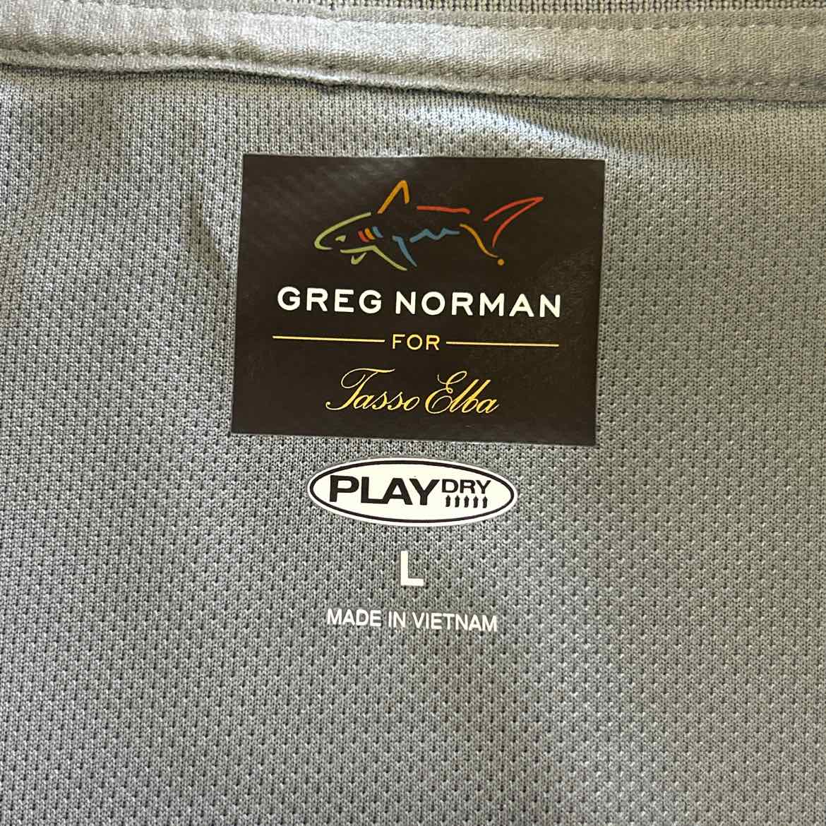 Greg Norman Size L Gray Preloved MENS Polo