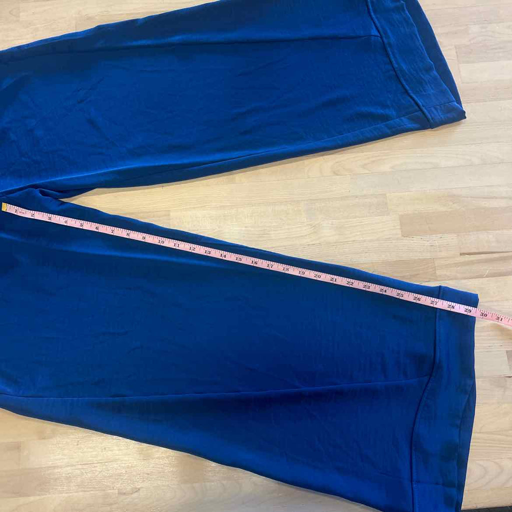 Dkny Women's Rope Tie Front Wide-Leg Pants - Cadet Blue - Size 4