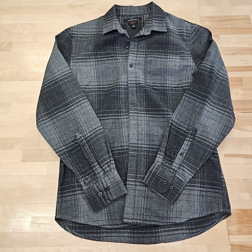 Marc Anthony Size S Gray MENS Button Down Shirt