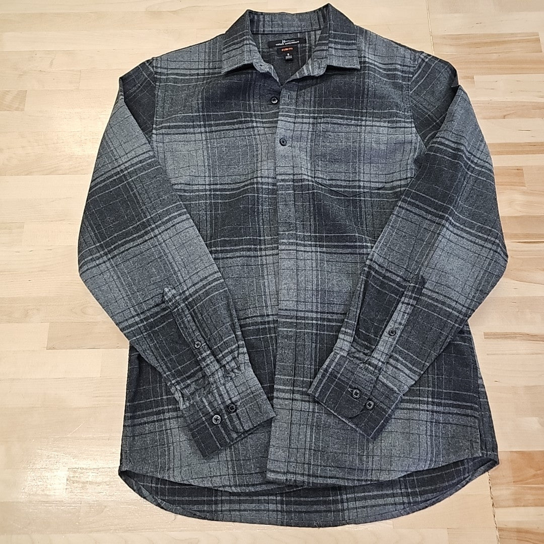 Marc Anthony Size S Gray MENS Button Down Shirt