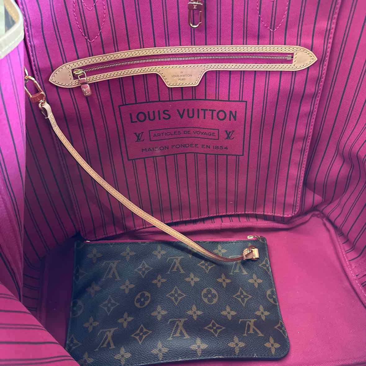 Louis Vuitton Neverfull GM Tote wth Rare Pink interior Pre-Owned