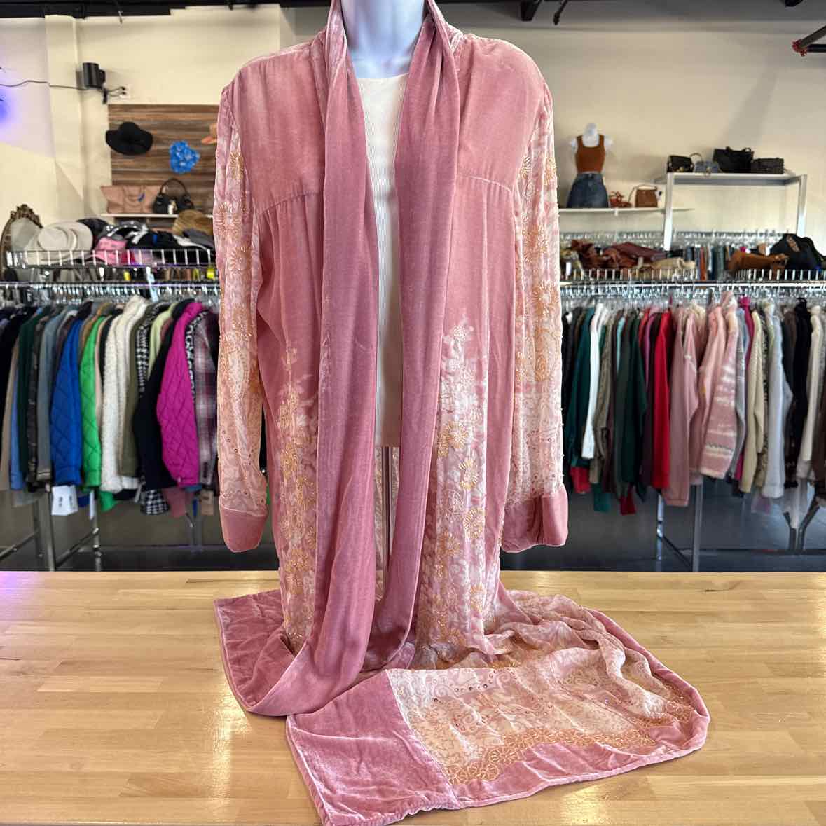 Vintage rose Size S Pink Duster
