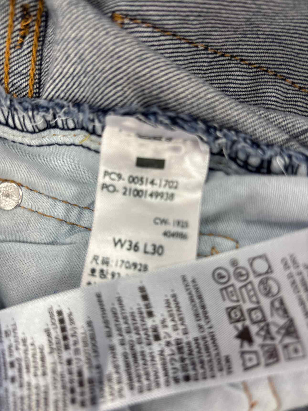 Levi's Size 36x30 Original Fit Stretch Jeans
