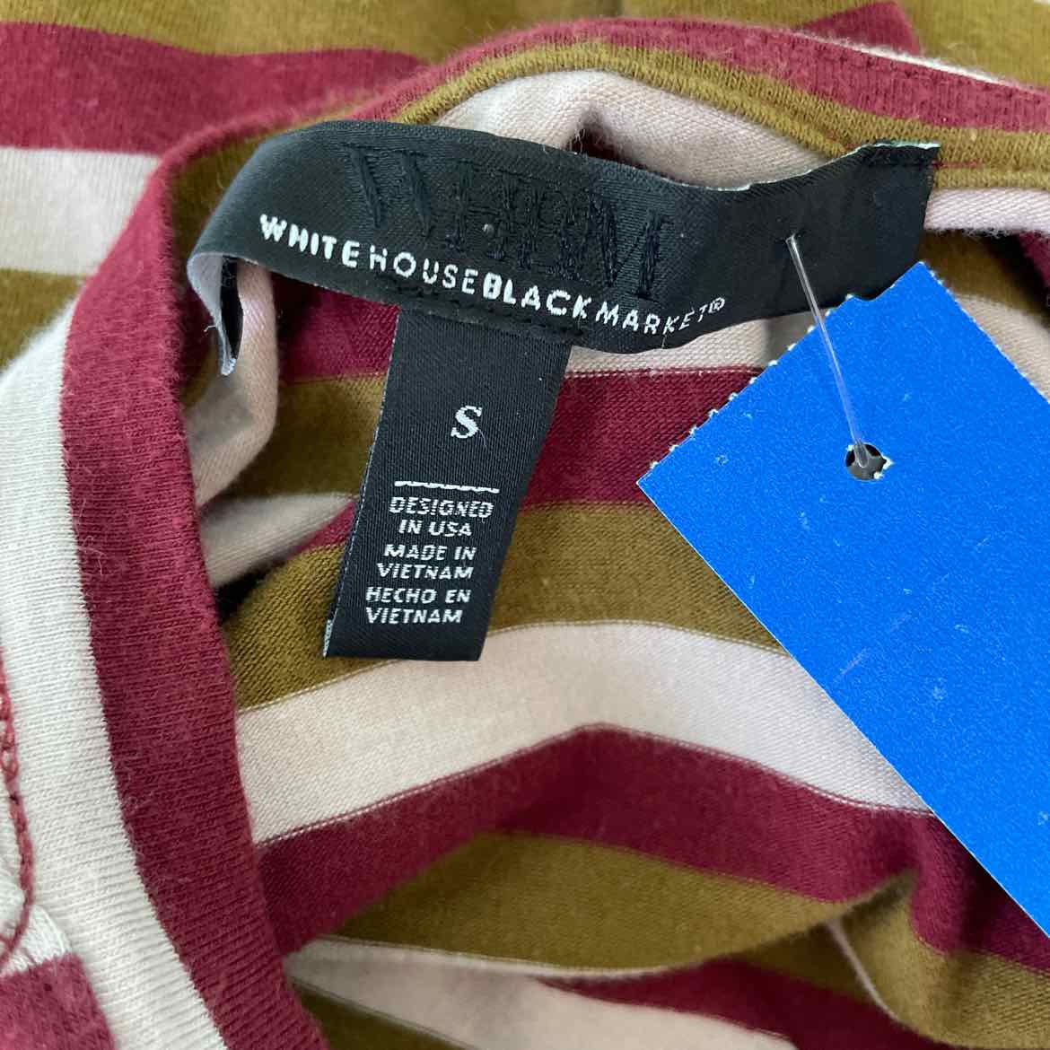 White House Black Market Size S maroon print Shirt