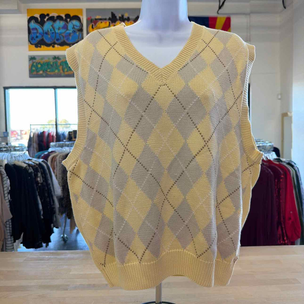 Haley Size M Yellow Knit Preloved Vest
