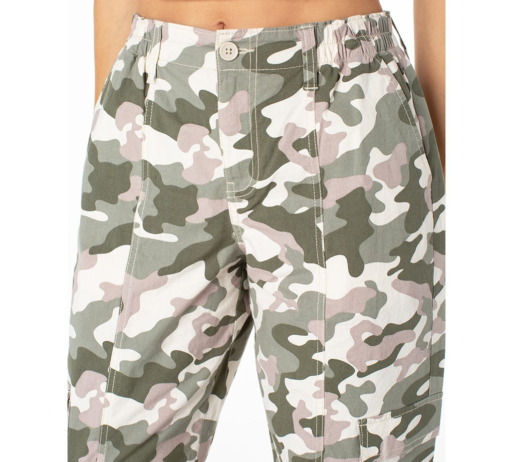 Celebrity Pink Juniors' Camo-Print Drawcord-Hem Parachute Pants