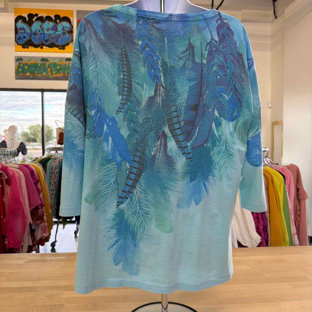 Westbound Size PL Blue Preloved Blouse