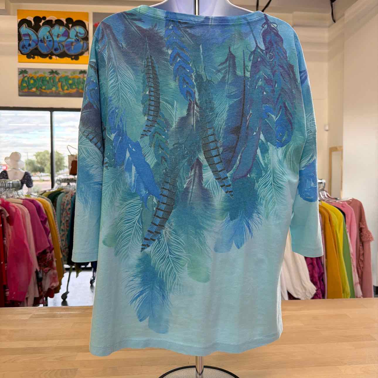 Westbound Size PL Blue Preloved Blouse