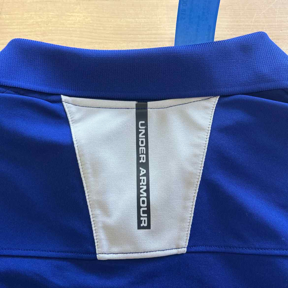 Under Armour Size L Blue Preloved MENS Polo
