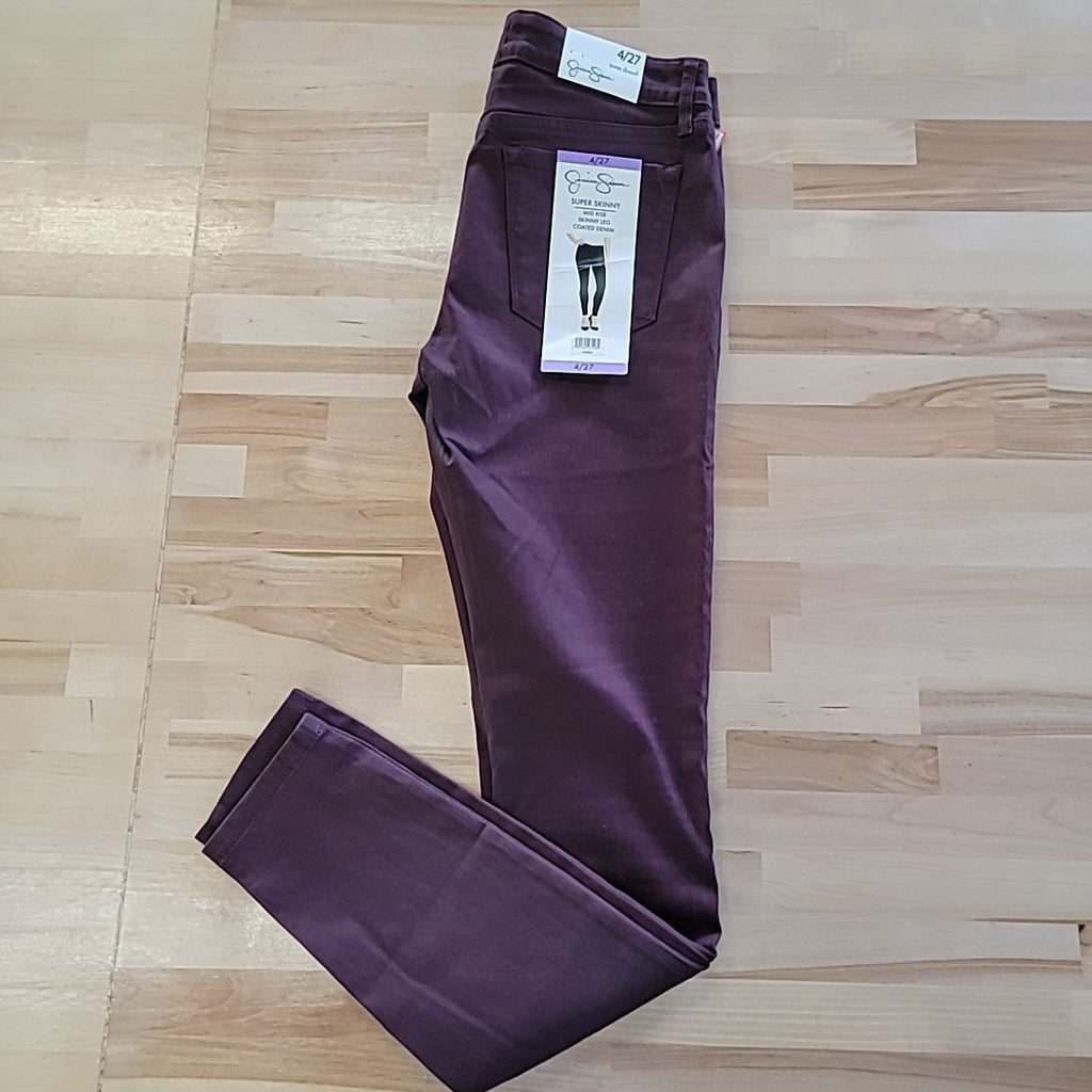 Jessica Simpson Size 4 Purple Skinny Jeans NWT