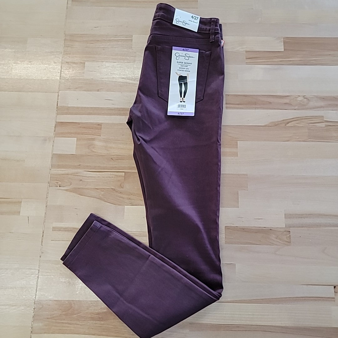 Jessica Simpson Size 4 Purple Skinny Jeans NWT