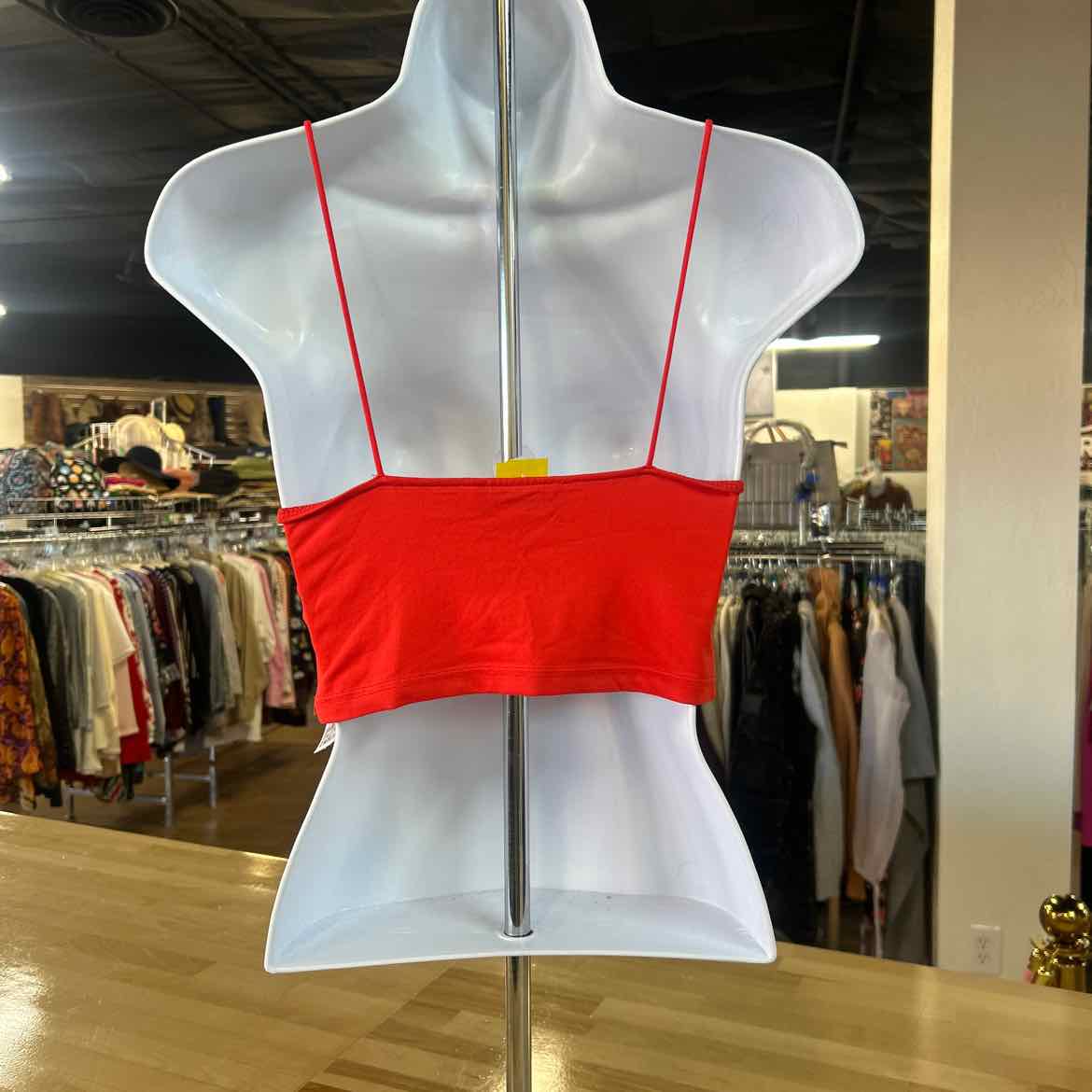Bershka Size M Orange Preloved Tank