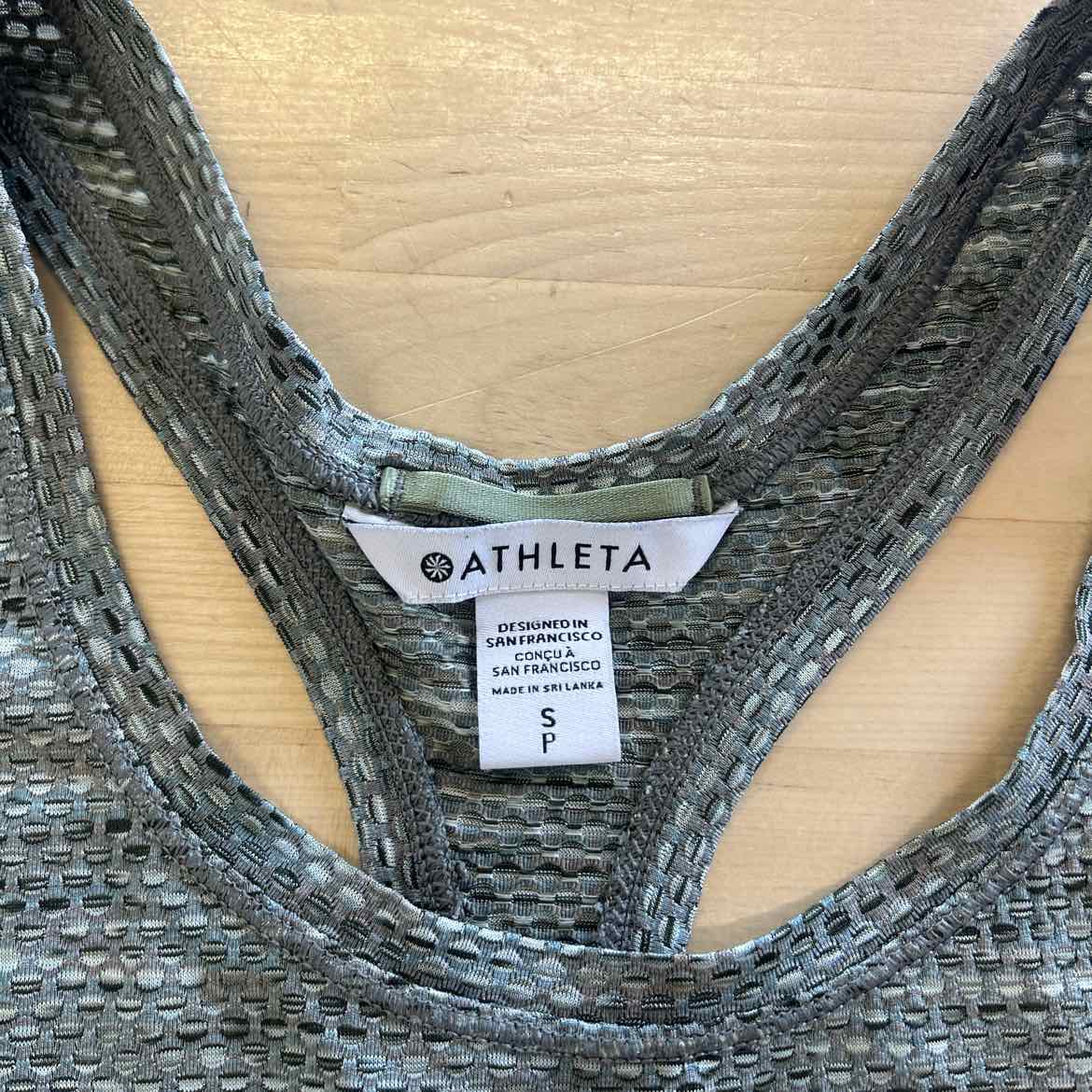 Athleta Size S Green Preloved Athletic Tank
