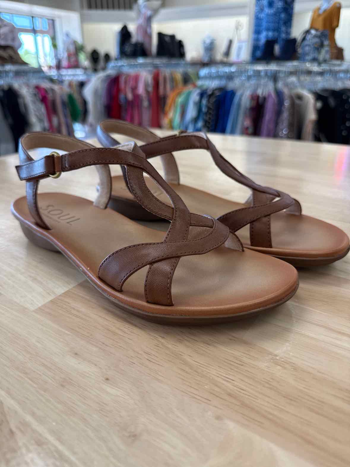 Soul Naturalizer Size 9.5 Tan Solo Casual Sandals NWT