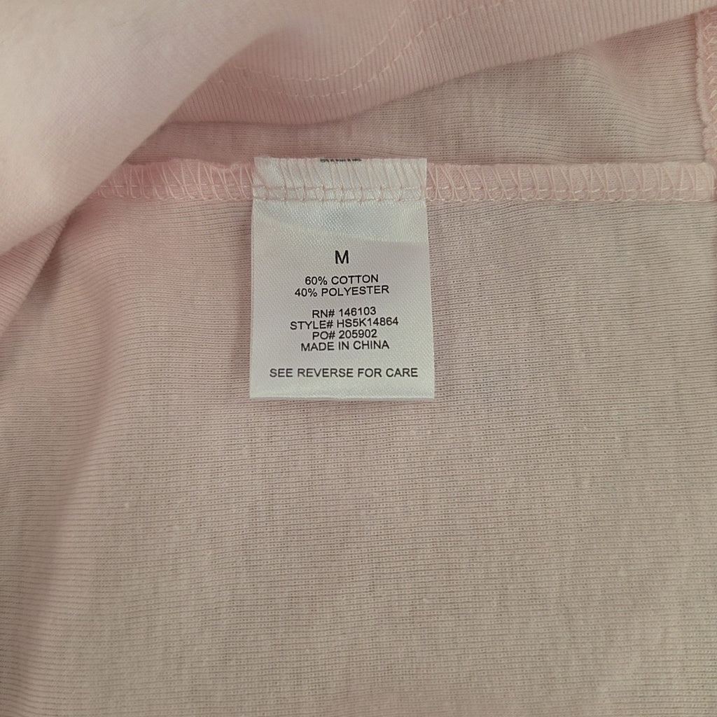 hippie rose Size M raphic Baseball Tee - Pink Coast