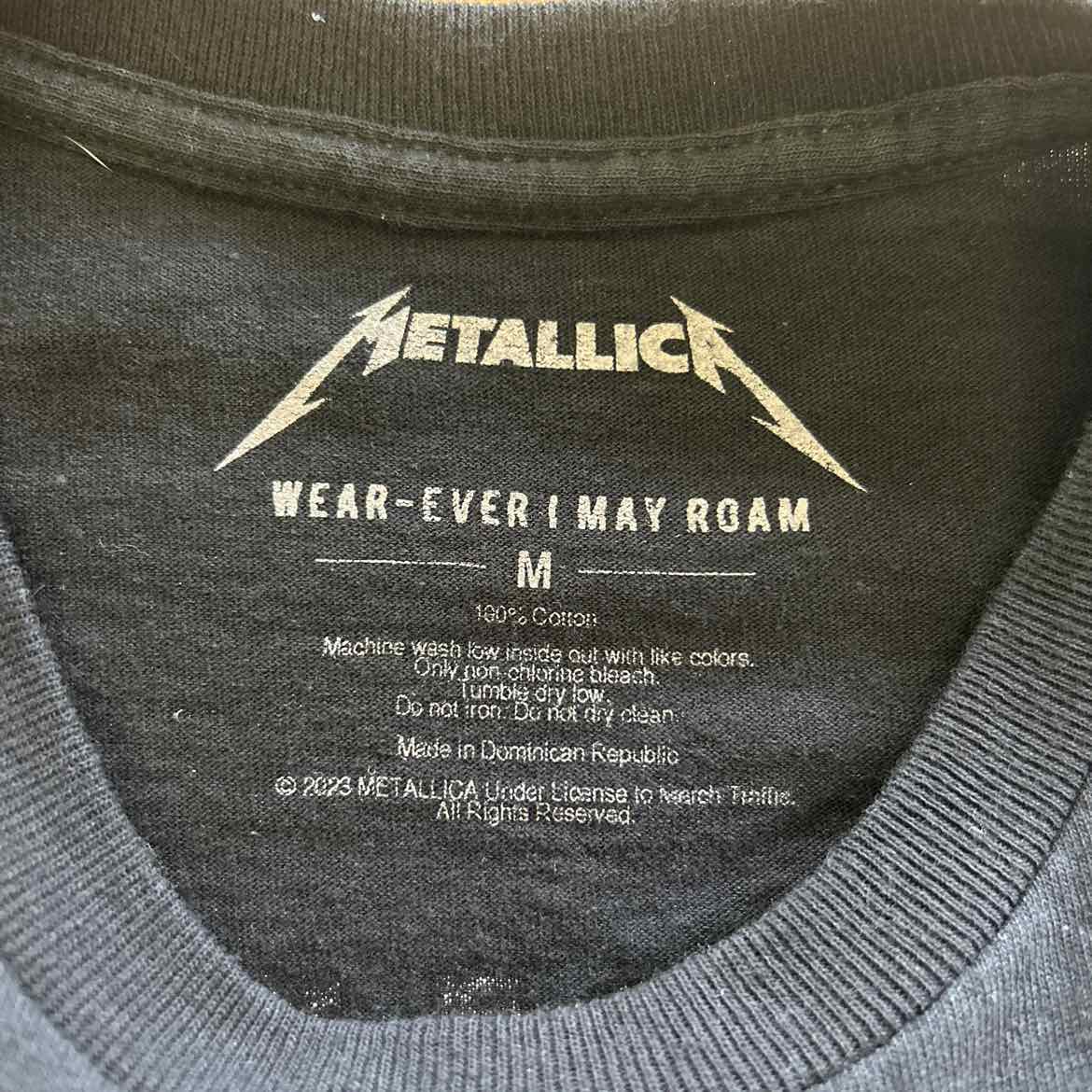 Metallica Size M Black Preloved T-Shirt SS