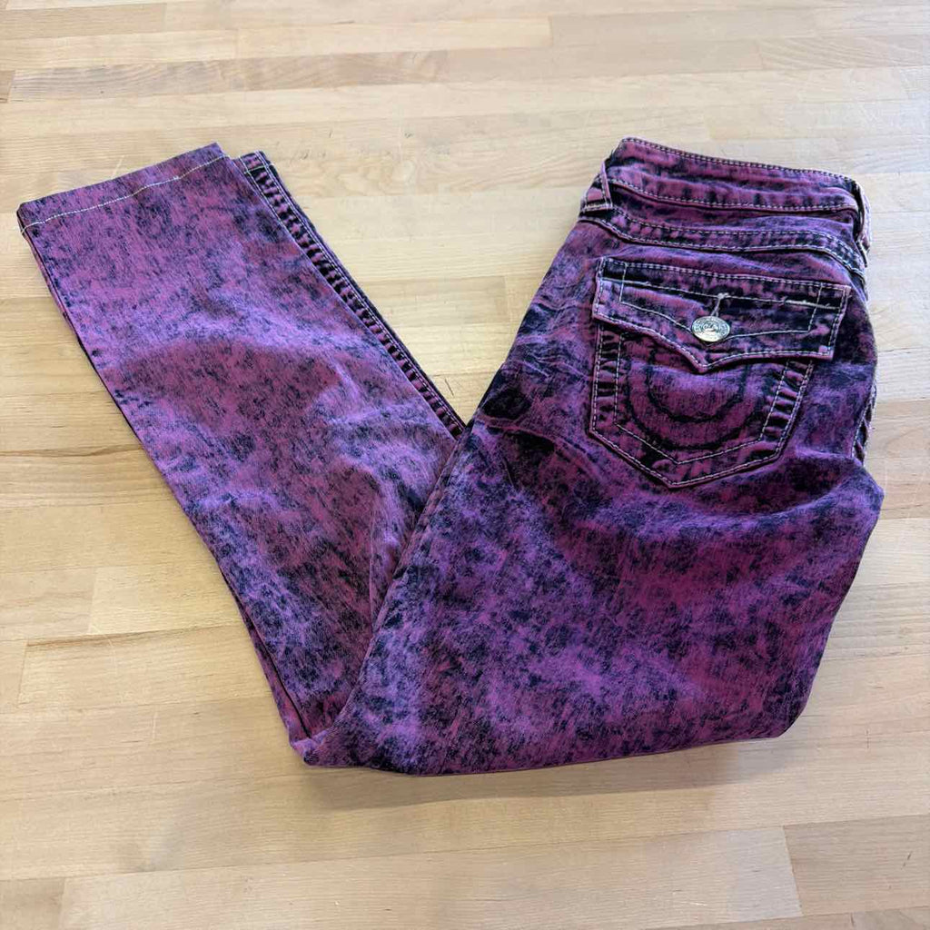 True Religion Size 25 Purple Preloved Pants
