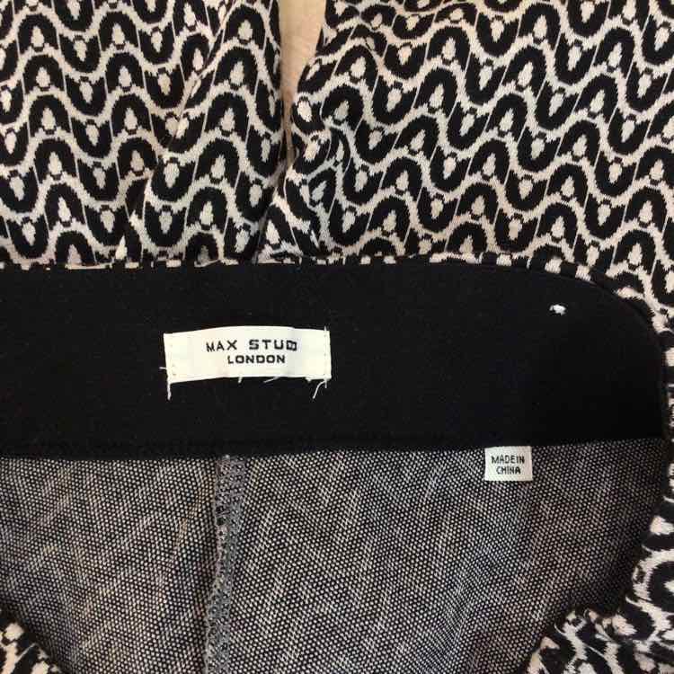 Max Studio Size S/M Black White Preloved Pants