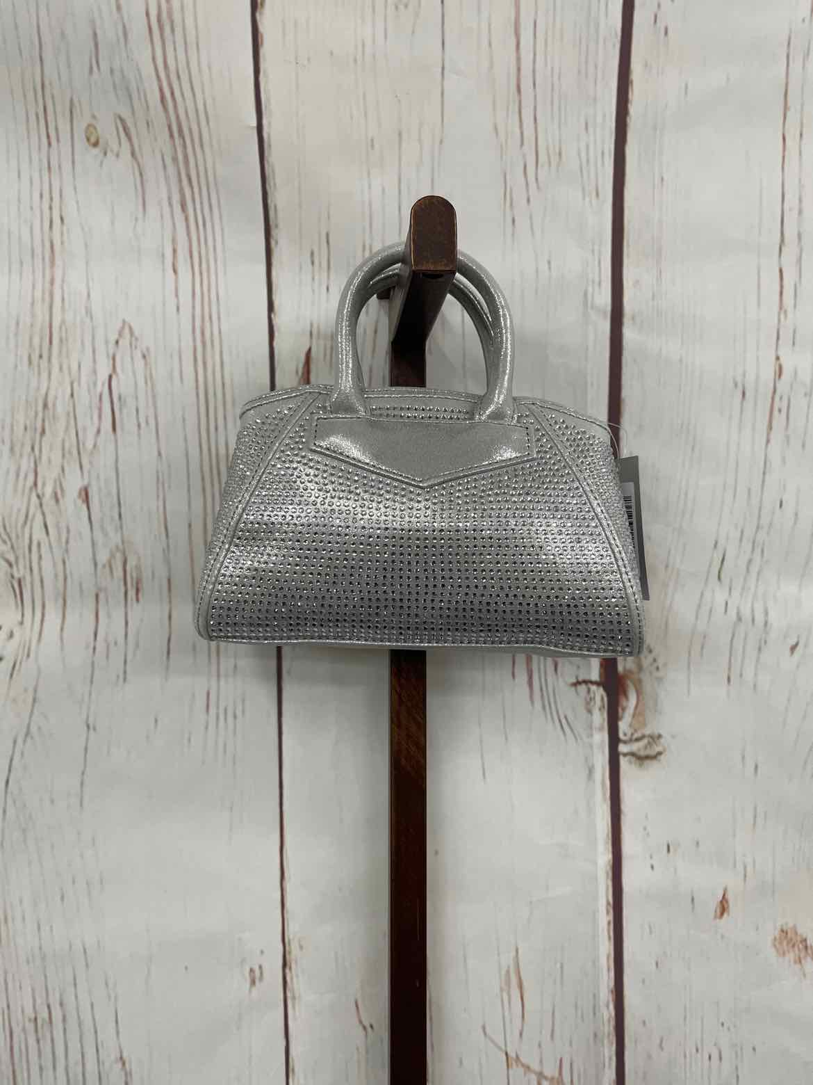 Nina All Over Crystal Satchel Silver No Size