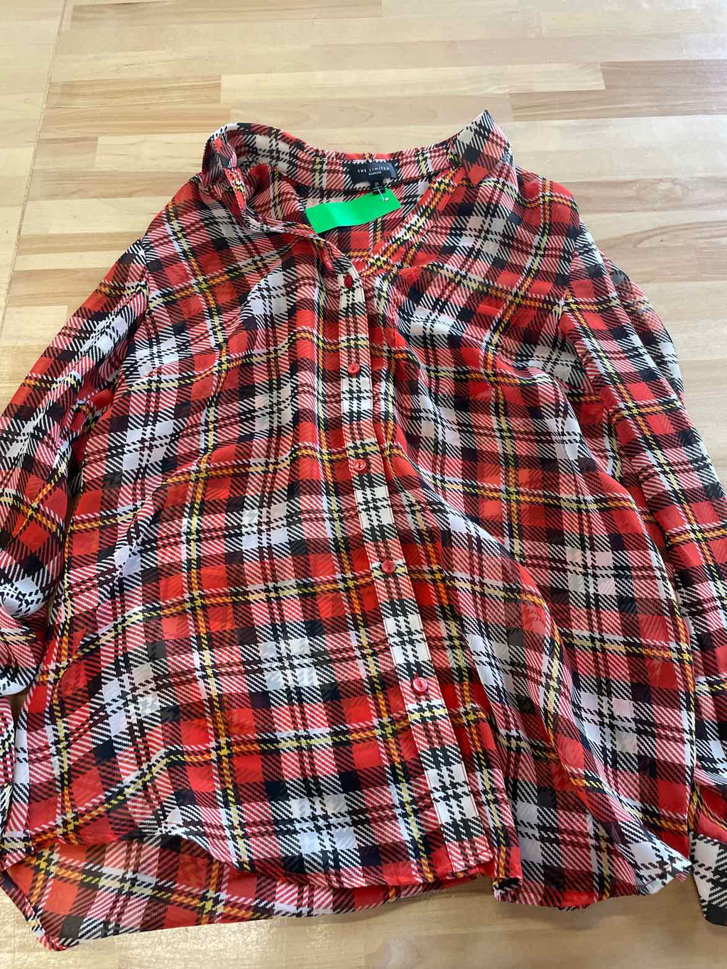 The Limited Size M Orange Button Down Shirt