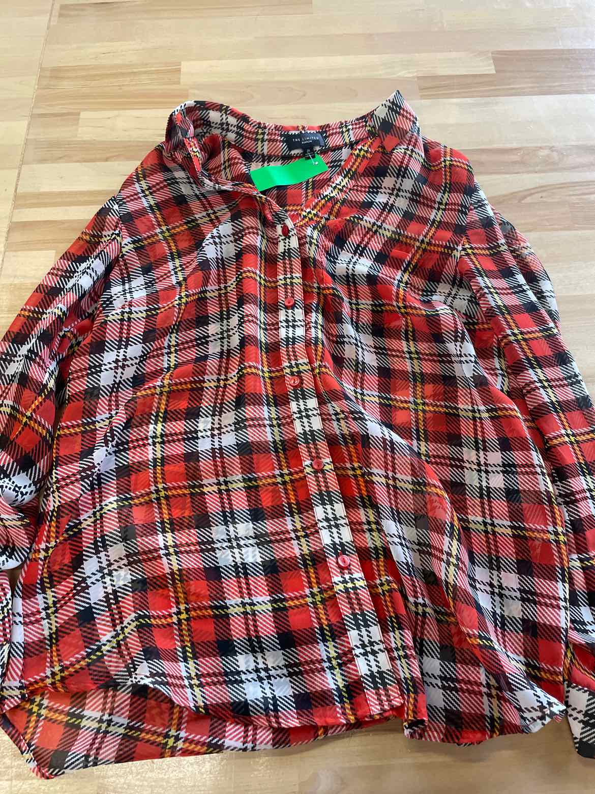 The Limited Size M Orange Button Down Shirt