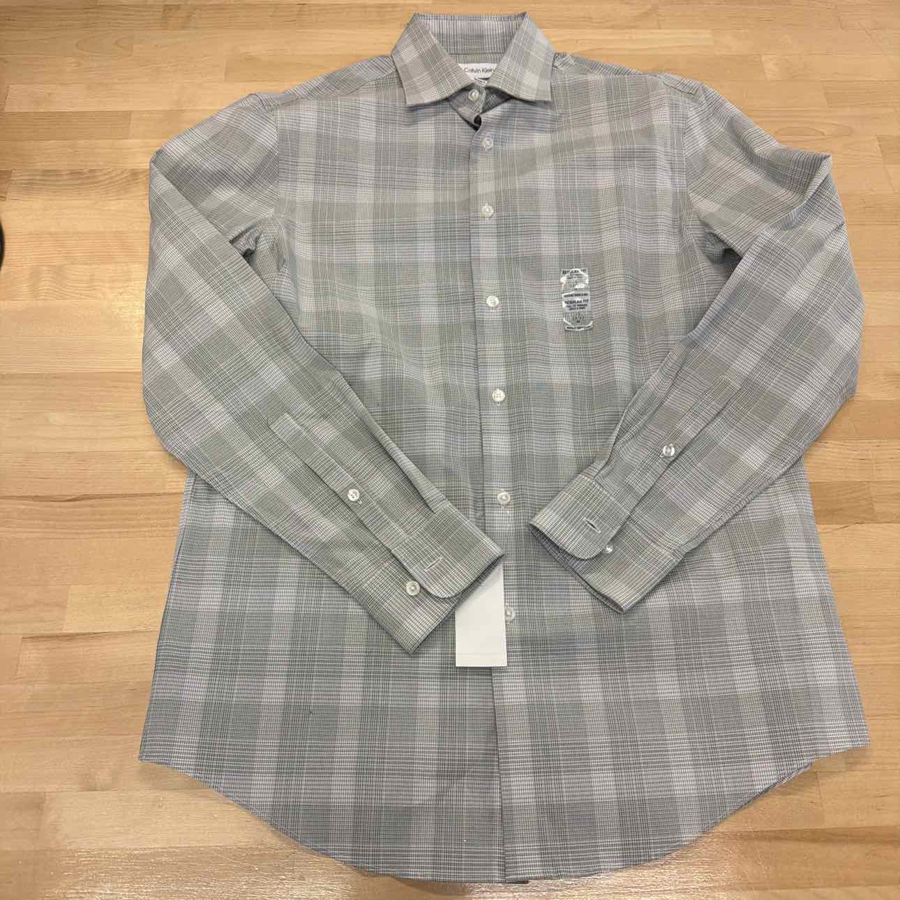 Calvin Klein Mens Steel+ Stretch Button Down Dress Shirt