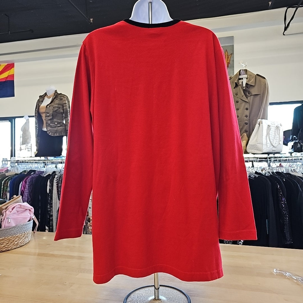 Susan Betro Size 1X Red Longsleeve