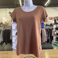 Tahari Size S Brown Preloved T-Shirt SS