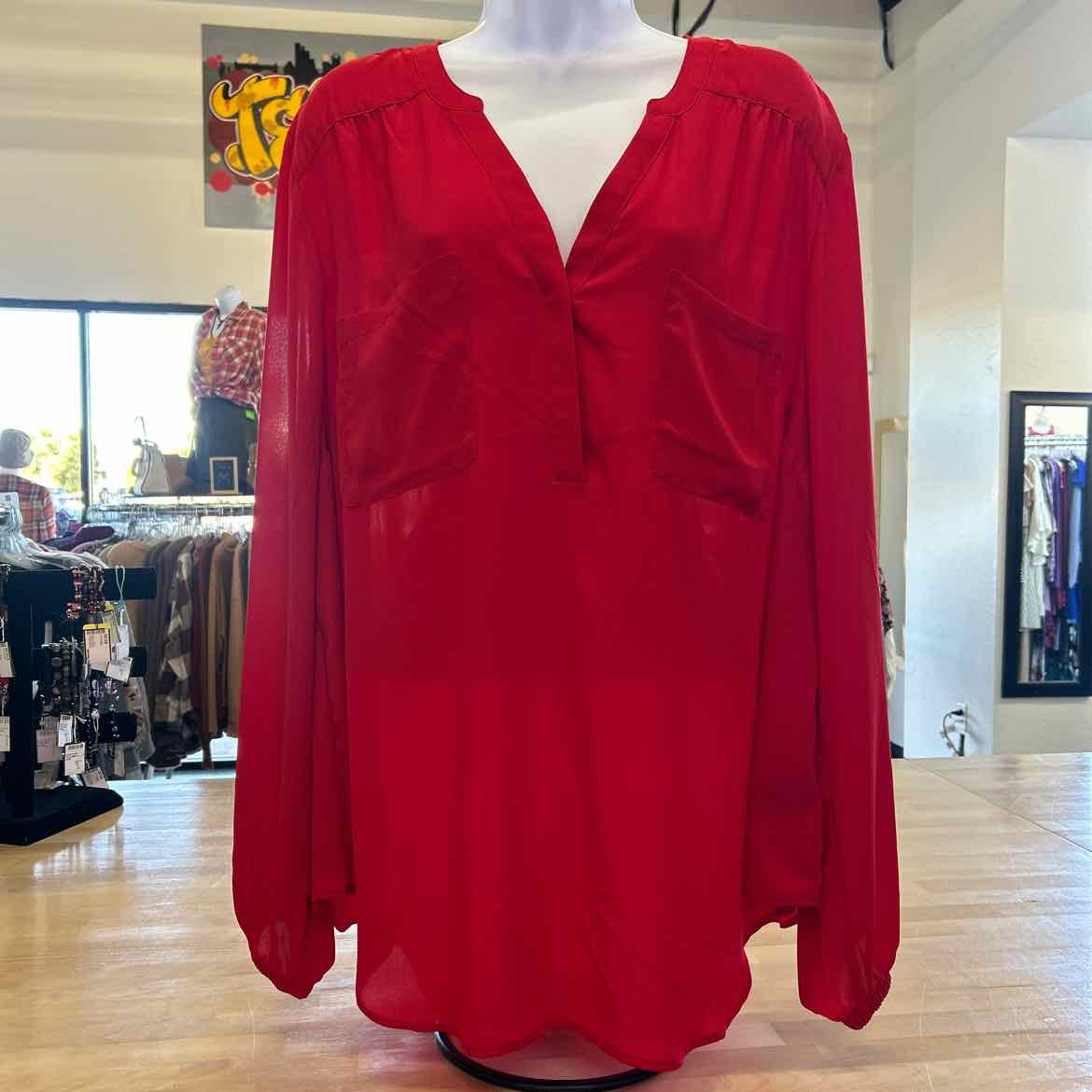Torrid Size 2 Red Blouse